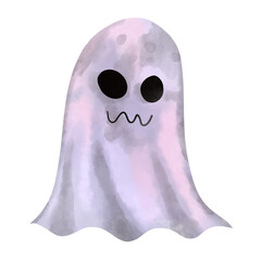 halloween_ ghost_watercolor