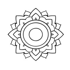 mandala flower vector