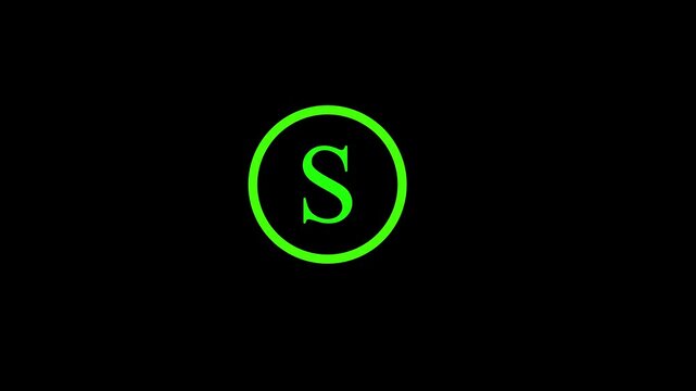 alphabet letter icon S	