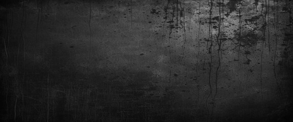 Textured black grunge background. Black concrete stone surface texture. Real smudge black chalkboard texture in classroom school college concept kid dust map blackboard background. 