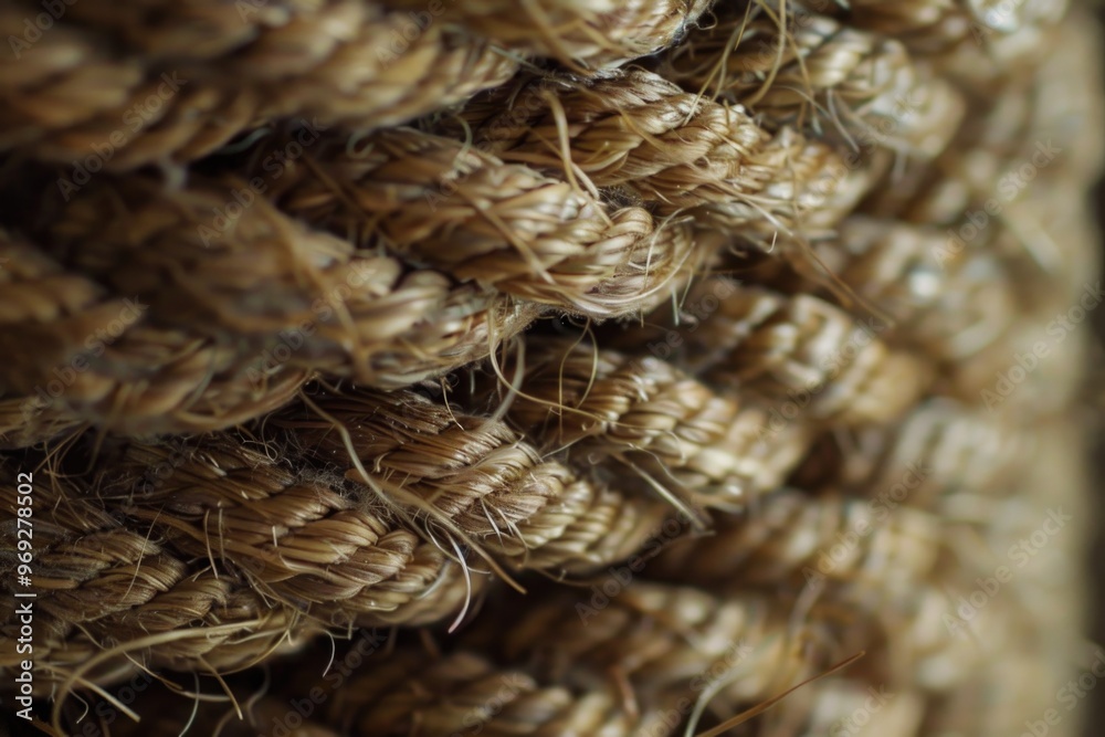 Aufkleber A detailed view of a rope with a secure knot, suitable for use in various contexts