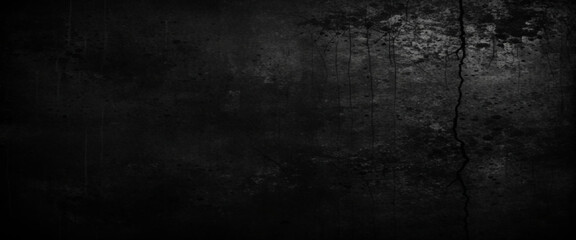 Textured black grunge background. Black concrete stone surface texture. Real smudge black chalkboard texture in classroom school college concept kid dust map blackboard background. 