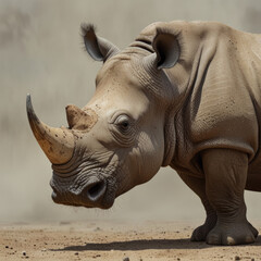 Fototapeta premium Great White Rhinoceros