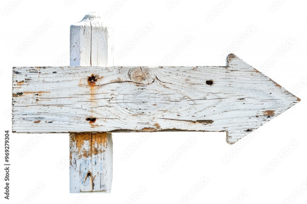 Poster old wooden sign with multiple direction indicators