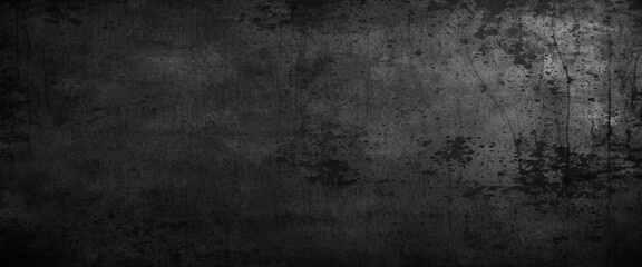 Fototapeta premium Textured black grunge background. Black concrete stone surface texture. Real smudge black chalkboard texture in classroom school college concept kid dust map blackboard background. 