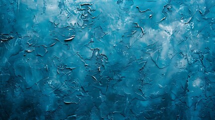 Beautiful Abstract Grungy Blue Stucco Wall Background with Full Copy Space
