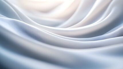 Obraz premium Dynamic geometric composition with flowing curves, monochromatic gradient, soft light illuminating gentle contours, abstract yet harmonious