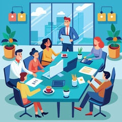 Business Conference, Office work, meeting  in the Office