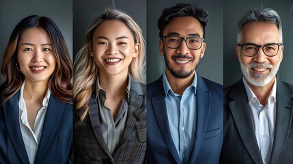 Business People, Business Theme, Portrait Shot, Plain Office Background