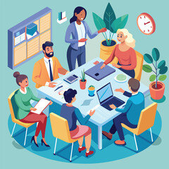 Business Conference, Office work, meeting  in the Office