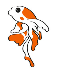 Japanese chinese traditional goldfish koi carp fish 