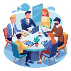 Business Conference, Office work, meeting  in the Office