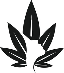 Obraz premium Beauty woman line art luxury creative flower beauty skin care minimalist logo design