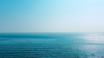 Fototapeta premium Blue Ocean Background with Copy Space, Tranquil and Serene Design, Perfect for Nature and Travel Concepts