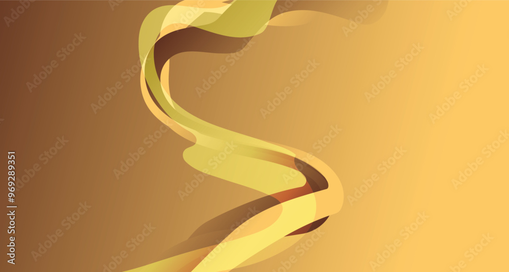 Fototapete abstract yellow background with waves. vector background with space for text.