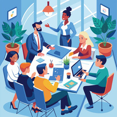 Business Conference, Office work, meeting  in the Office