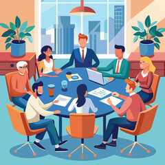 Business Conference, Office work, meeting  in the Office