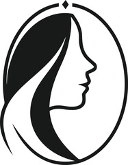 Beauty woman line art luxury creative flower beauty skin care minimalist logo design