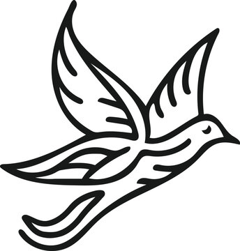 recommend clip art: bird Beauty line art luxury creative flower beauty care minimalist logo design