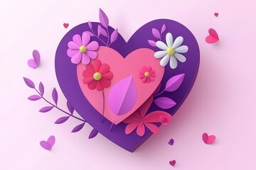 Stock photo of a lovely bouquet of flowers in a heart shape.