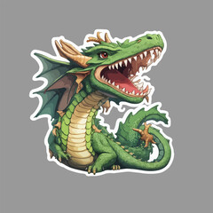 dragon happy vector 