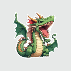 dragon happy vector 