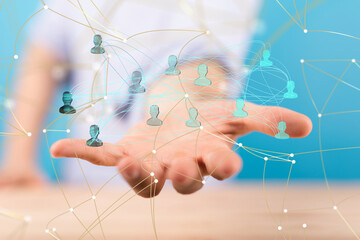 Connecting with people online Social networking is essential