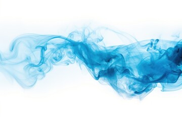 Abstract blue smoke art