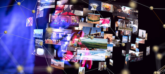 A network of memories connected and shared