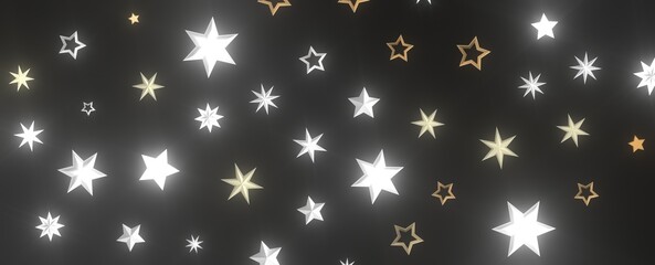 A starry night with a touch of gold