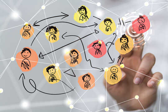 Connecting with a network of people building relationships and creating opportunities