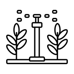 Irrigation System Icon Outline Style