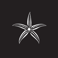 Starfish in cartoon, doodle style . Image for t-shirt, web, mobile apps and ui. Isolated 2d vector illustration in logo, icon, sketch style, Eps 10, black and white. AI Generative