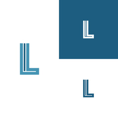 letter L financial company business logo vector illustration template design
