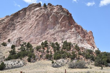 Rocky mountain landscape at Garden of the Gods, Colorado.