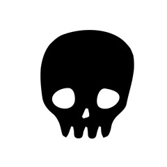 head skull icon simple silhouette