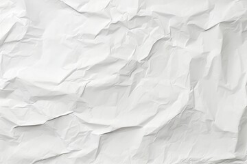 Obraz premium Crumpled paper texture backgrounds white monochrome. AI generated Image by rawpixel.