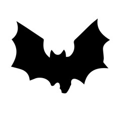 bat icon halloween ornament vector