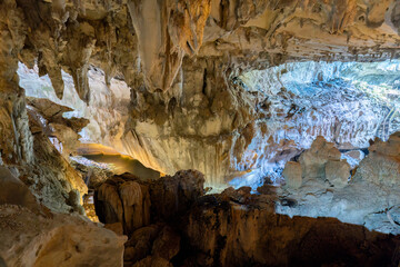 The interior of the Clearwater Cave, Gunung Mulu National Park, Borneo island, Malaysia