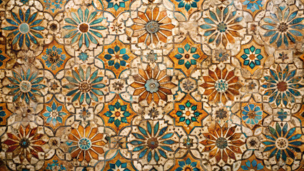 old shabby moroccan plaster pattern background