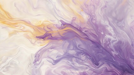 Obraz premium Abstract Pastel Brushstrokes in Soft Purple and Blue Hues