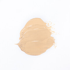 Foundation Stroke on White Background Top View