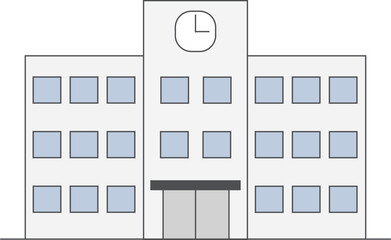 学校・建物の平面イラスト