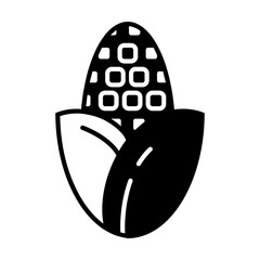 Corn Icon Filled Style