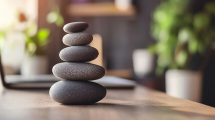 A balanced lifestyle where work time and personal care are equally prioritized