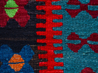 detail of a wool carpet