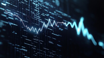 Obraz premium Stock Market Crash: Dramatic Downward Trend