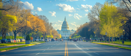 U.S. Capitol, White House, and National Landmarks for Constitution Day