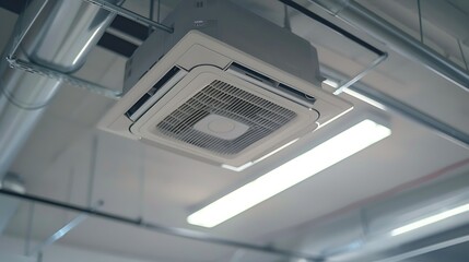Indoor cooler going full screen of air chiller fixed above ceiling