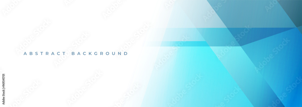 Poster White and blue modern abstract background. Light abstract backdrop with geometric shapes. Vector illustration